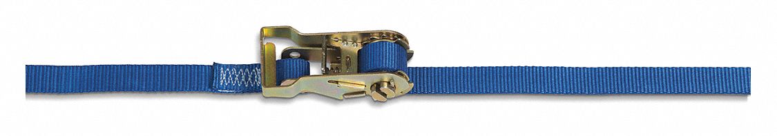 TIE DOWN STRAP,RATCHET,POLY,10 FT.,PK4