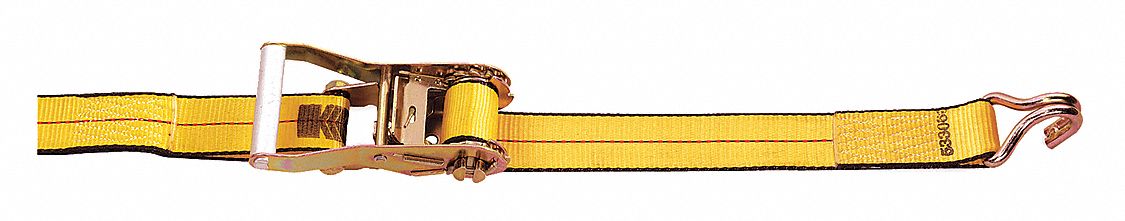 TIE DOWN STRAP,RATCHET,POLY,20 FT.