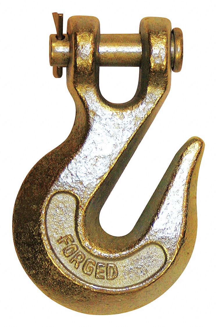 KINEDYNE Grab Hook, Alloy Steel, 70 Grade, Clevis, 3/8 in Trade Size