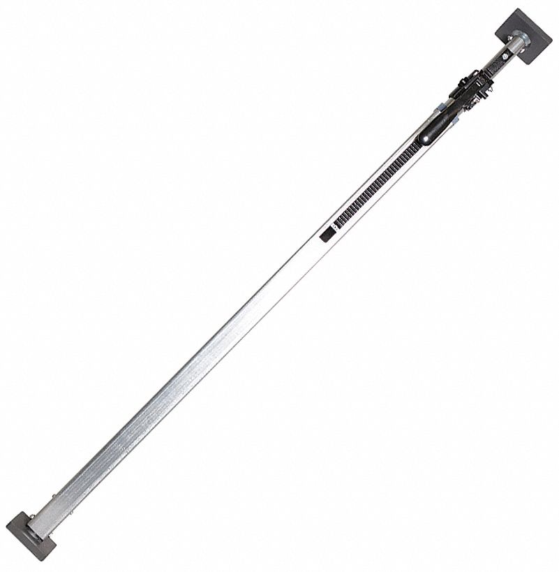 CARGO BAR, CARGO BAR, 107 IN OVERALL EXTENDED L, 54 IN MIN ADJUSTMENT L, STEEL, SQUARE, RUBBER