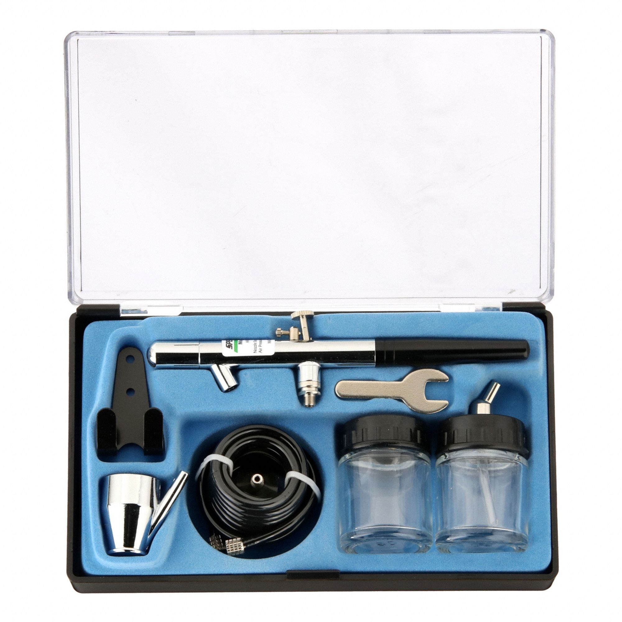 AIR BRUSH KIT, 7 ML/22 ML CUP CAPACITY, 0.3 CFM AT 40 PSI, 50 PSI MAX WORKING PRESSURE, 0.013 IN NOZZLE