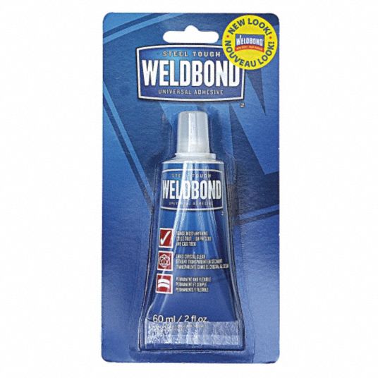 WELDBOND Glue: Gen Purpose, Interior/Exterior, 2 fl oz, Tube, Clear