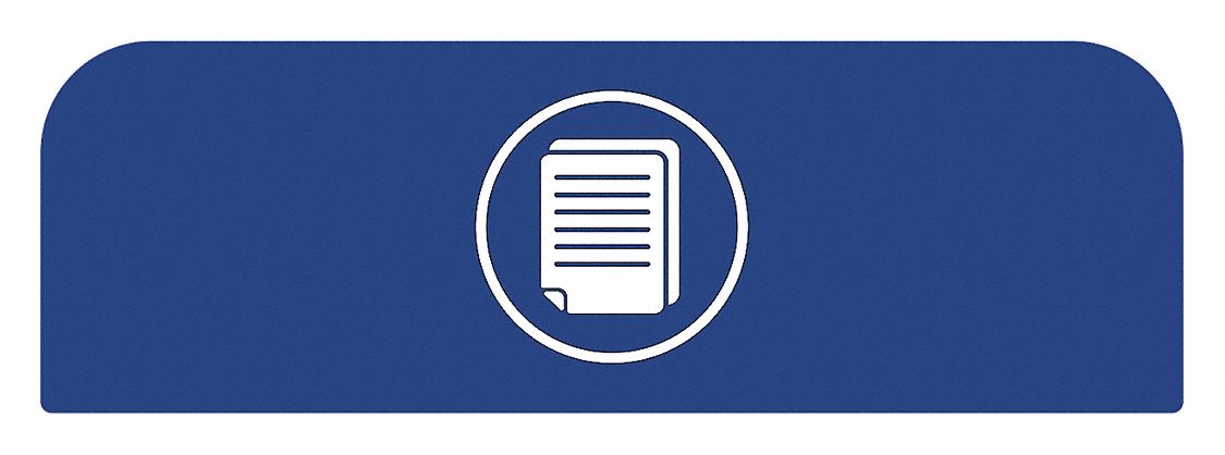 Recycling System Sign: 23 gal Container Capacity, 1 3/4 in Overall Wd