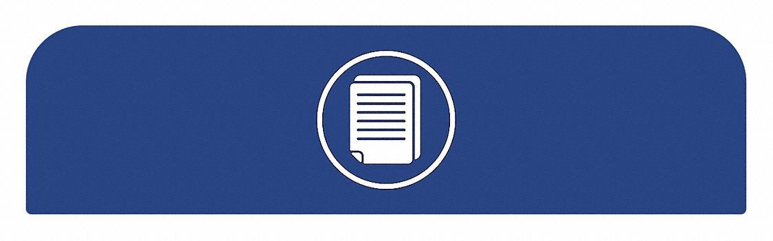 Recycling System Sign: 33 gal Container Capacity, 1 3/4 in Overall Wd