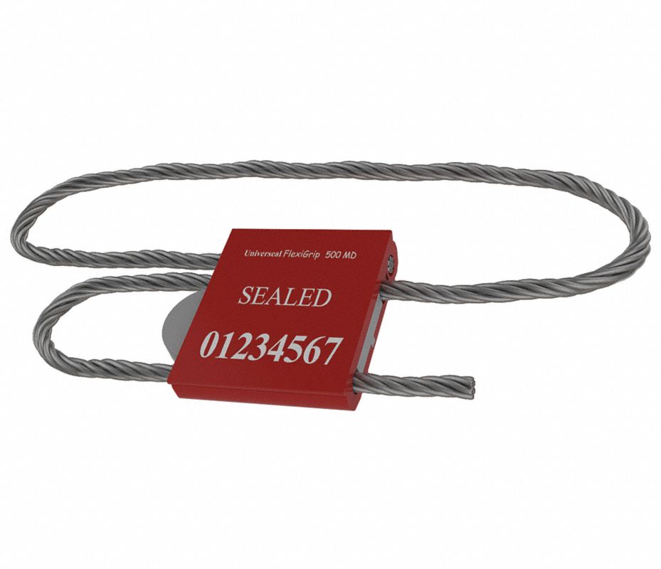 UNIVERSEAL Sellos de Cable,Rojo,Anodizado,PQ20 - Sellos de Seguridad ...