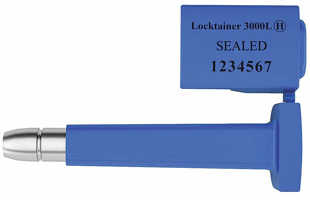 SCEAU BOULON,3-1/2 PO L,BLEU,ACIER,PQ50