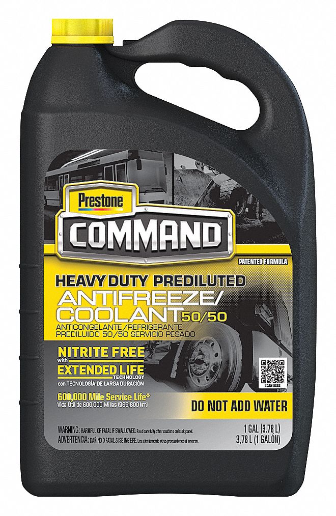 PRESTONE, 1 gal Size, Plastic Bottle, Antifreeze Coolant 48RD36