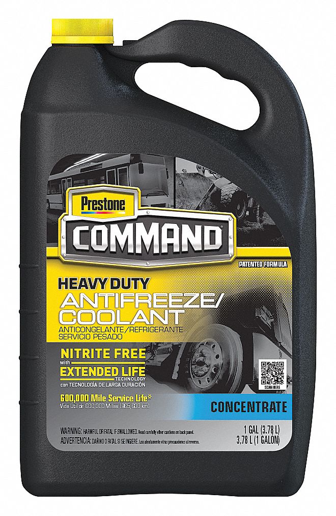 PRESTONE Antifreeze Coolant, 1 gal, Plastic Bottle, Dilution Ratio 50