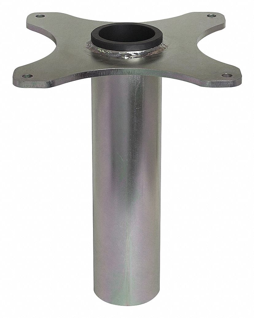 SOCKET BASE, 1200 LB CAPACITY, SILVER, 3-7/8 IN, STEEL