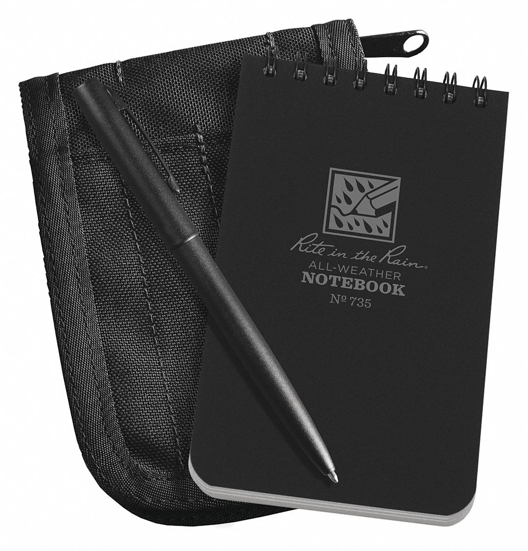 RITE IN THE RAIN All Weather Notebook Kit, Cover Color Black, Cover