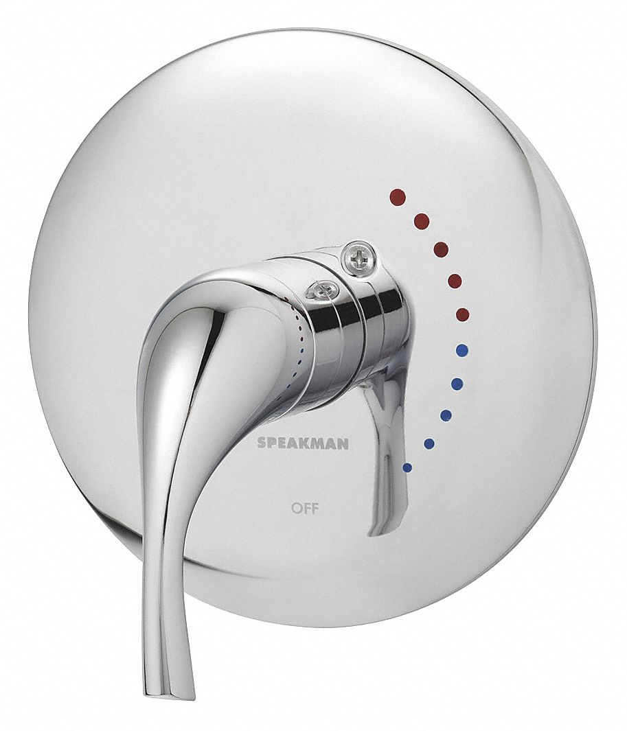 Shower Valve and Trim: Compatible Product Type Echo Shower Faucet Valves, Circle Trim Plate