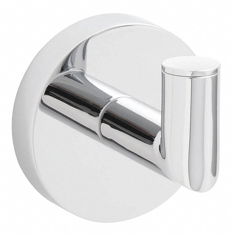 SPEAKMAN Bathroom Hook Brushed Nickel, 2 in Overall Dp, 2 3/16 in