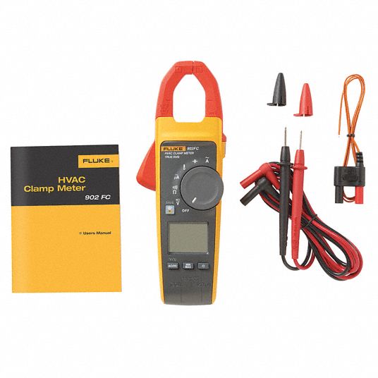 FLUKE Clamp Meter 600 Max. AC Amps, 200 uA Max. DC Amps, 600 V Max. AC