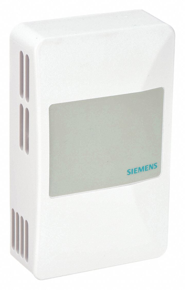 Temperature Sensor: Wall Mount, Conduit Box, 32°F to 122°F, 0 to 10V DC/4 to 20 mA, Plastic, Plastic