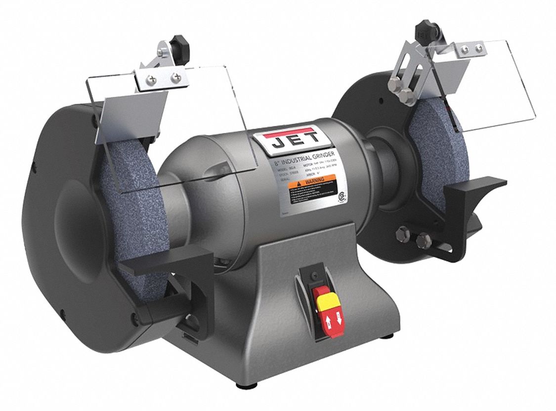 JET 8" Bench Grinder, 115V, 1 HP, 3450 Max. RPM, 5/8 