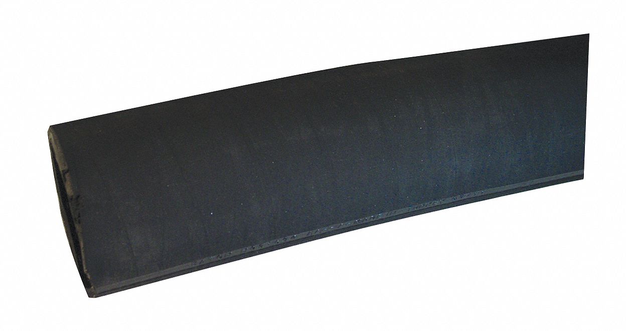 Material Hose: 4 in Hose Inside Dia., 100 ft Hose Lg, 75 psi, SBR, Black