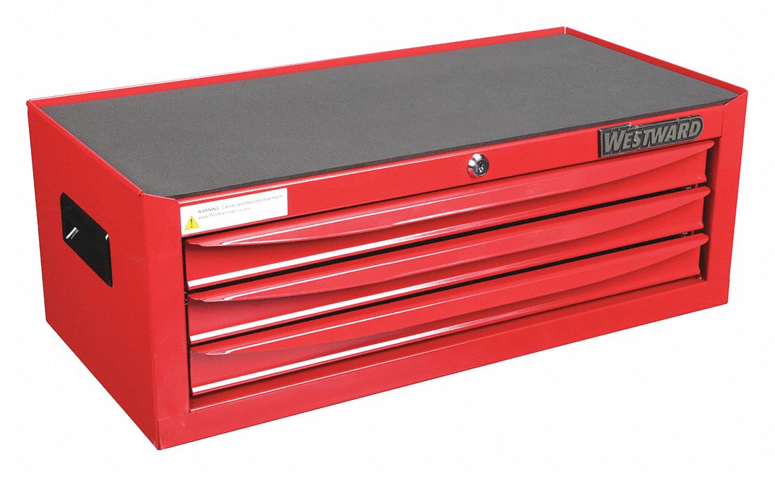 INTERMEDIATE CHEST,STEEL,165 LBS.,RED