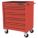 ROLLER CABINET,STEEL,RED,5 DRAWERS