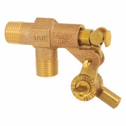 BOB Float Valve, 3/4 in, MNPT, Brass 48RJ91R4003/4 Grainger