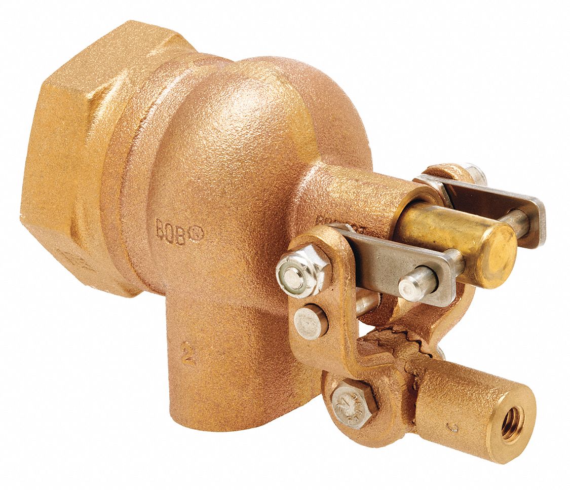 Robert Manufacturing R400-5 Series Bob Red Brass Float Valve Assembly with Stem 100 psi Pressure 3//4 NPT Male Inlet x 3//4 NPT Male Outlet