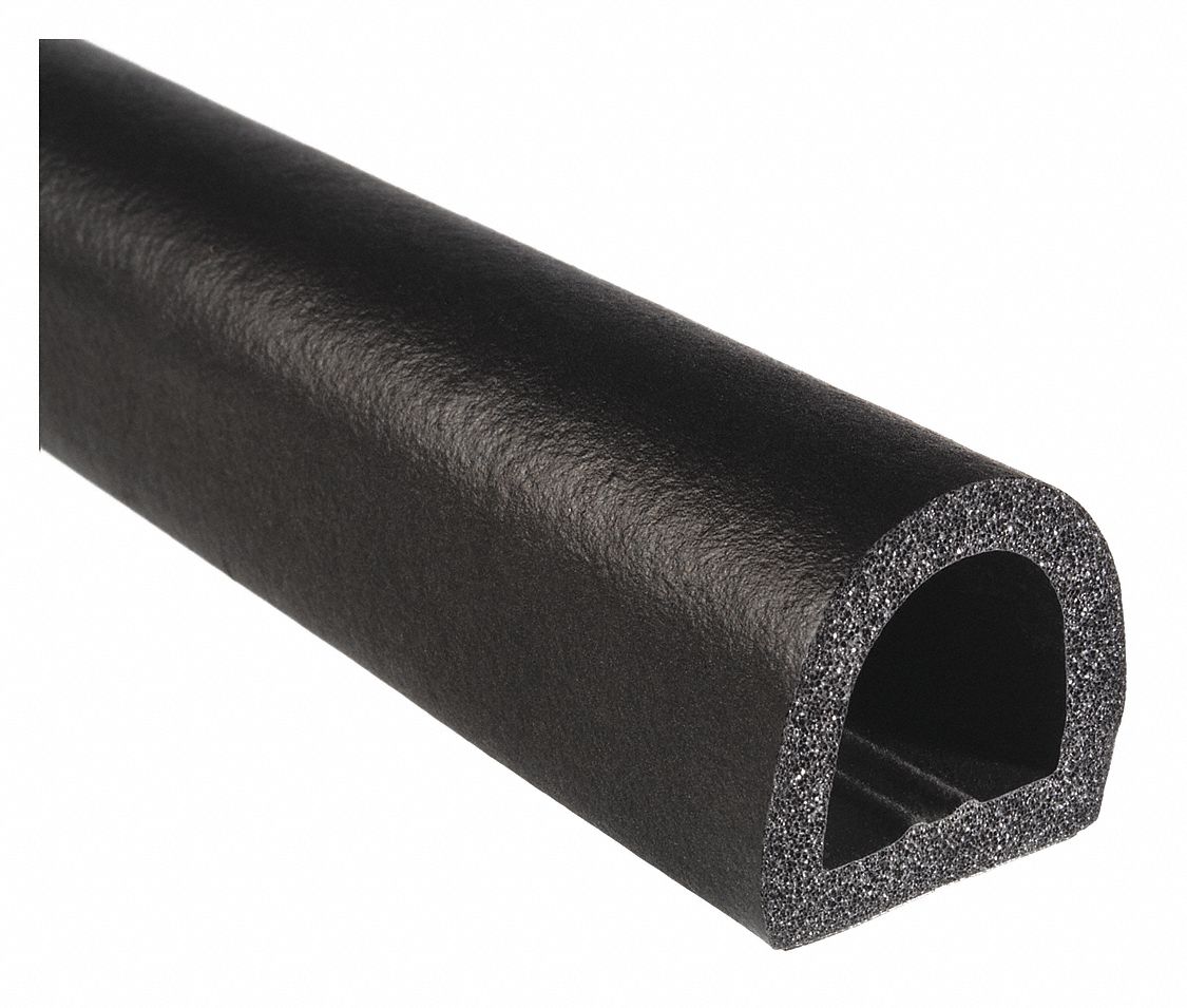 TRIM LOK INC, 25 ft Overall Lg, 1 in Overall Wd, Adhesive Foam Rubber Seal  - 48RM46
