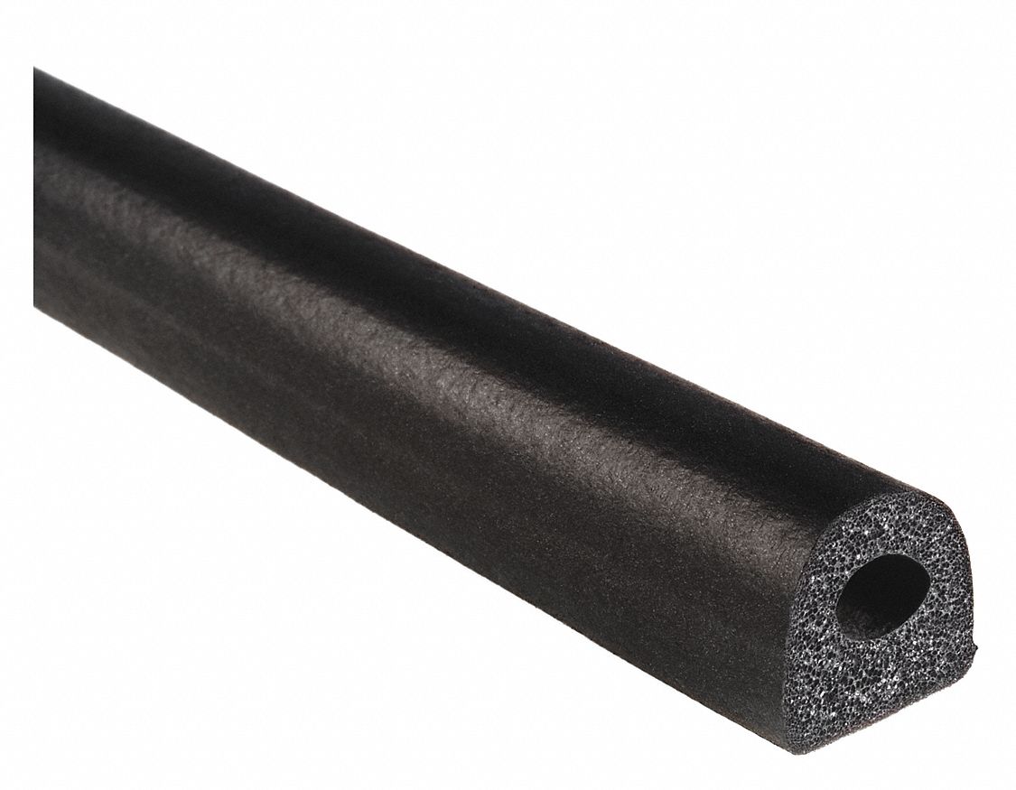 TRIM LOK INC, 25 ft Overall Lg, 5/8 in Overall Wd, Adhesive Foam Rubber Seal  - 48RM58