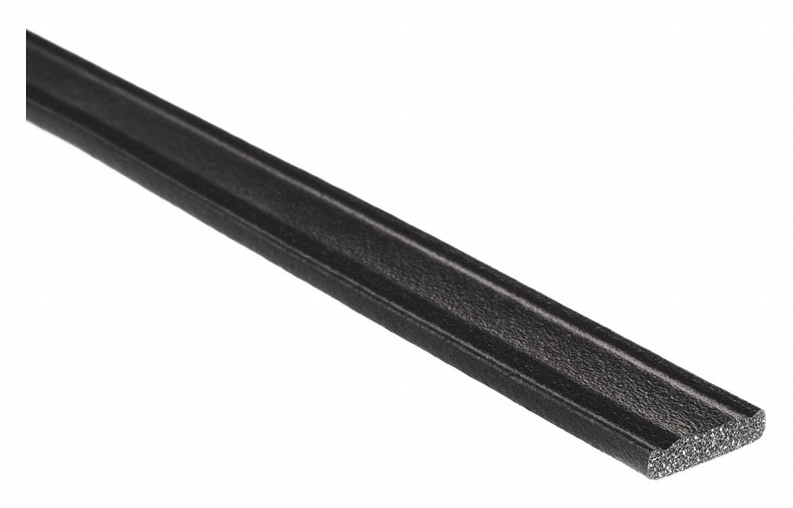 Seal: Flat, Self-Adhesive Mounting, Std, EPDM, 100 ft Overall Lg, 1/2 in Overall Wd