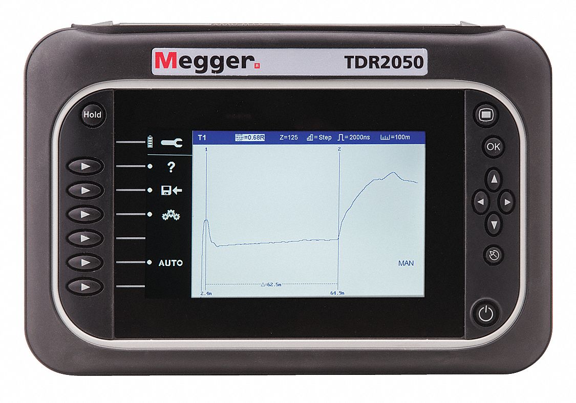 MEGGER, Dual Channel Time Domain Reflectometers, CAT IV 600V, Time