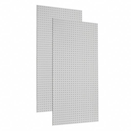 TRITON PRODUCTS, Round, 1/4 in Peg Hole Size, Pegboard Panel - 48RN18 ...