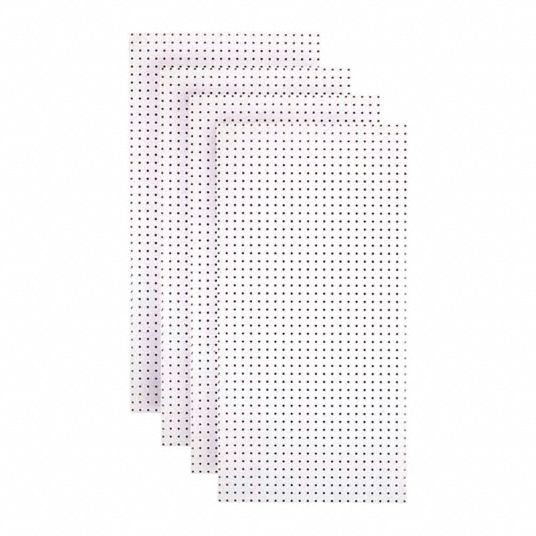 TEMPERED WOOD PEGBOARD Pegboard Panel Round, 1/4 in Peg Hole Size, 48