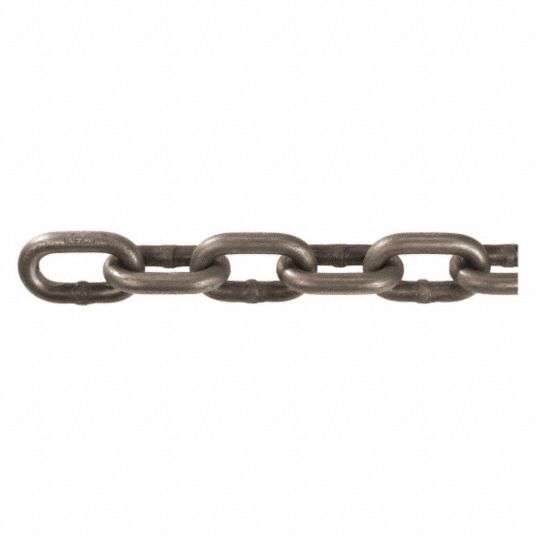 PEERLESS Chain: Carbon Steel, 3/8 in Trade Size, 5,400 lb Working Load ...