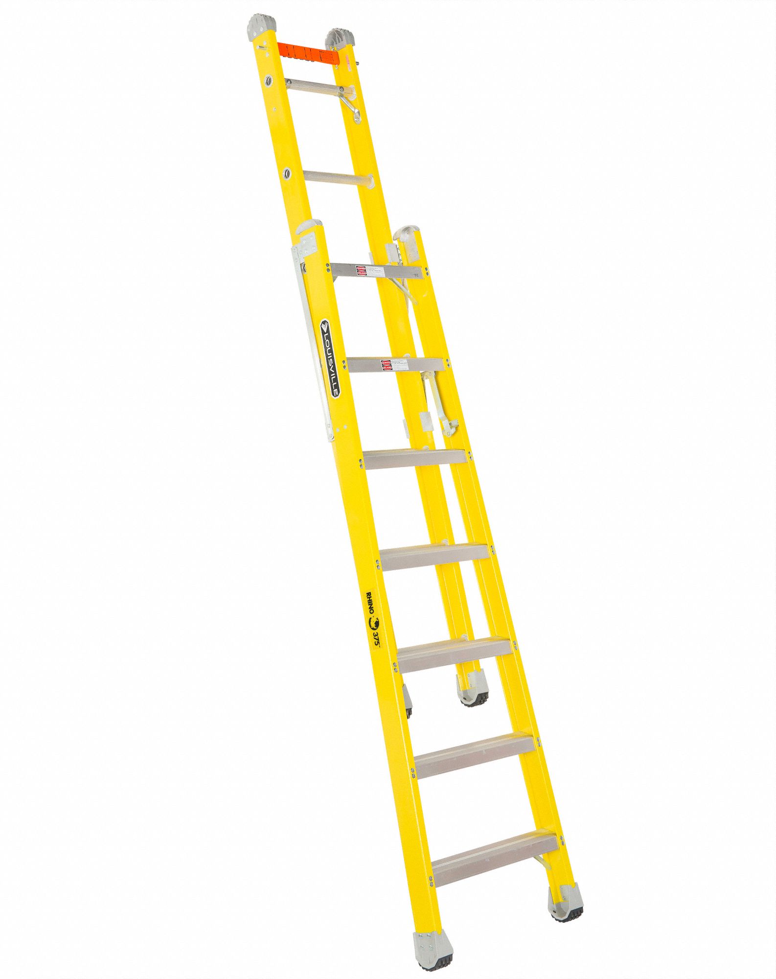 LOUISVILLE 7 ft Fiberglass Multipurpose Ladder, 375 lb Load Capacity