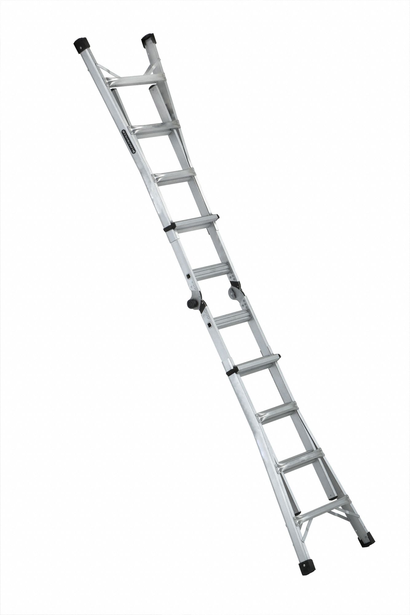 LOUISVILLE Multipurpose Ladder 15 ft Extended Ladder Ht, 4 to 7 ft, 1