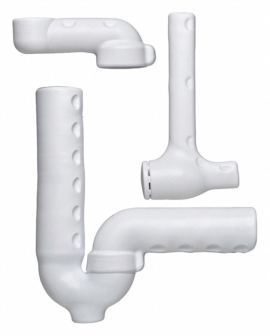 ZURN 3 1/4 in, Pipe Covers, No. of Pieces 3, White, PVC - 48RT76|Z8946 ...