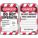 ÉTIQUETTE DE VERROUILLAGE, RÉSISTANT AUX PRODUITS CHIMIQUES, ANGLAIS, DANGER, ANSI, LARGEUR 3 1/4 PO, HAUTEUR 5 3/4 PO