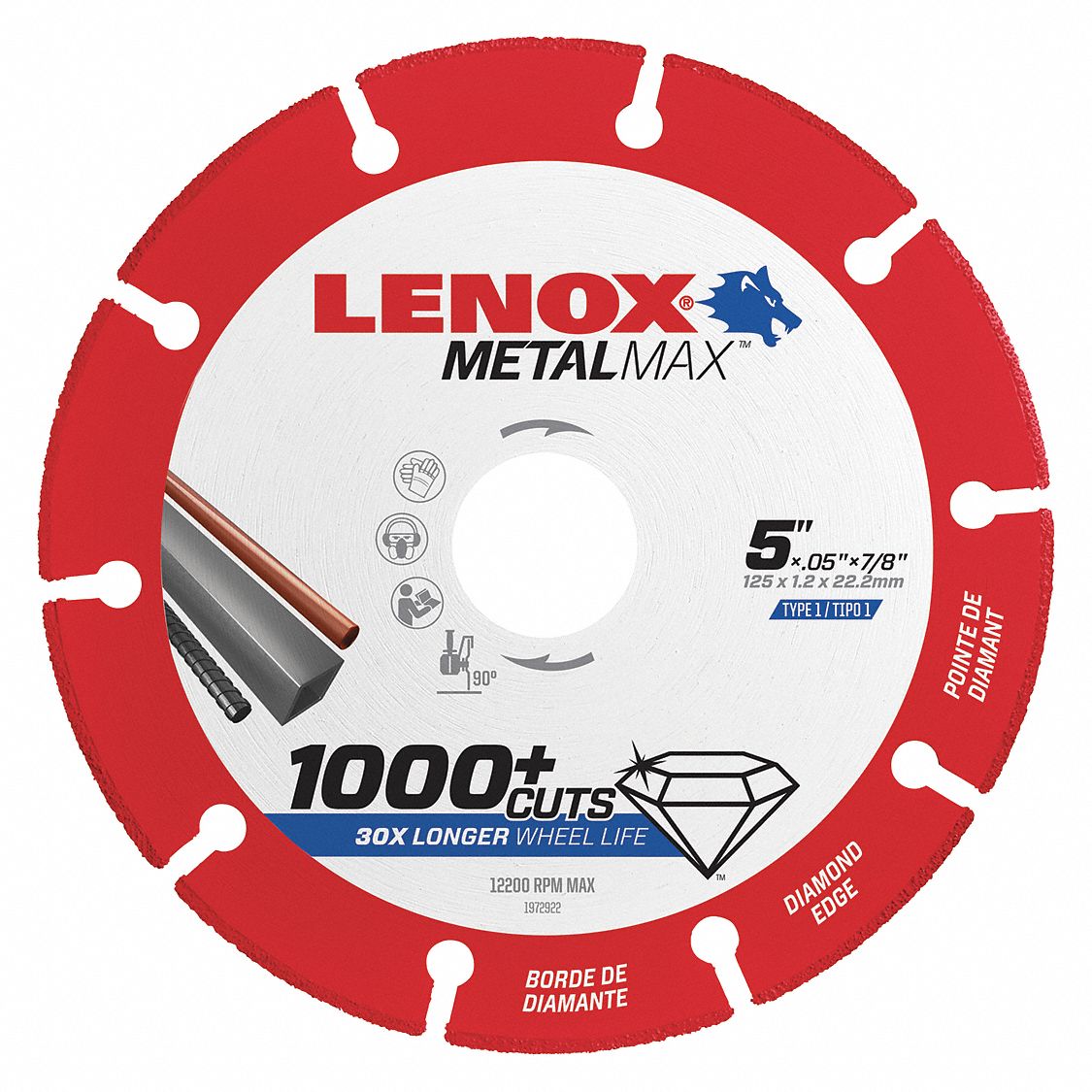 WHEEL,DIAMOND CUTOFF,AG 5IN X 7/8IN