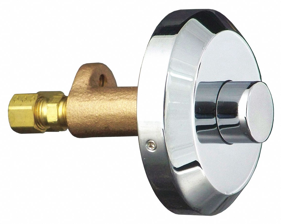 METAL PUSH BUTTON ASSEMBLY: METAL PUSH BUTTON ASSEMBLY, BRASS