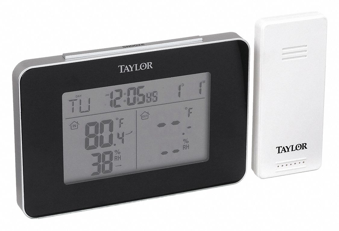 WIRELESS THERMOMETER, WIRELESS, 95% MAXIMUM HUMIDITY, 20% MINIMUM HUMIDITY