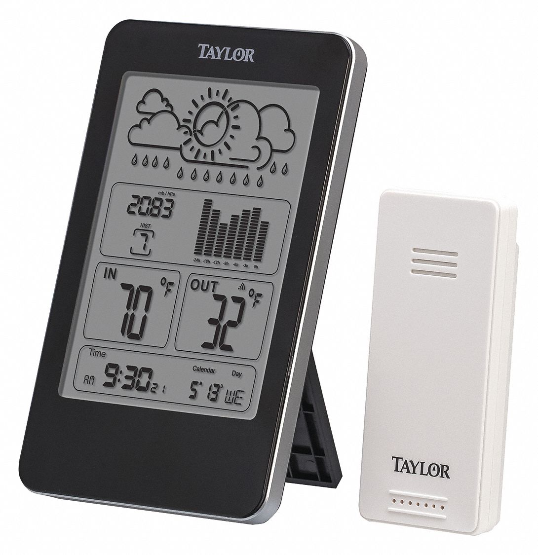 TAYLOR Wireless Thermometer Indoor/Outdoor, Indoor/Outdoor Temp