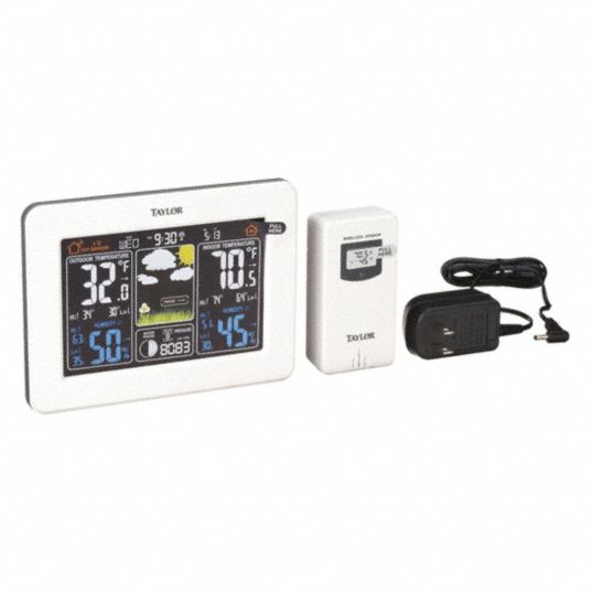 Wireless Thermometer: Indoor/Outdoor, Outside Temp, Indoor Humidity/Inside  Temp - Grainger