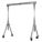 ADJUSTABLE HEIGHT ALUMINUM GANTRY CRANE, SILVER, 1 YEAR WARRANTY, 10FT L