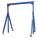 INDUSTRIAL STEEL GANTRY CRANE, BLUE, PAINTED FINISH, 1 YEAR WARRANTY, 15 L 8 7 TO 14 1 6K