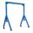 FIXED GANTRY CRANE, FIXED SPAN, FIXED H, 2,000 LB LOAD CAPACITY, STEEL, 10½FT