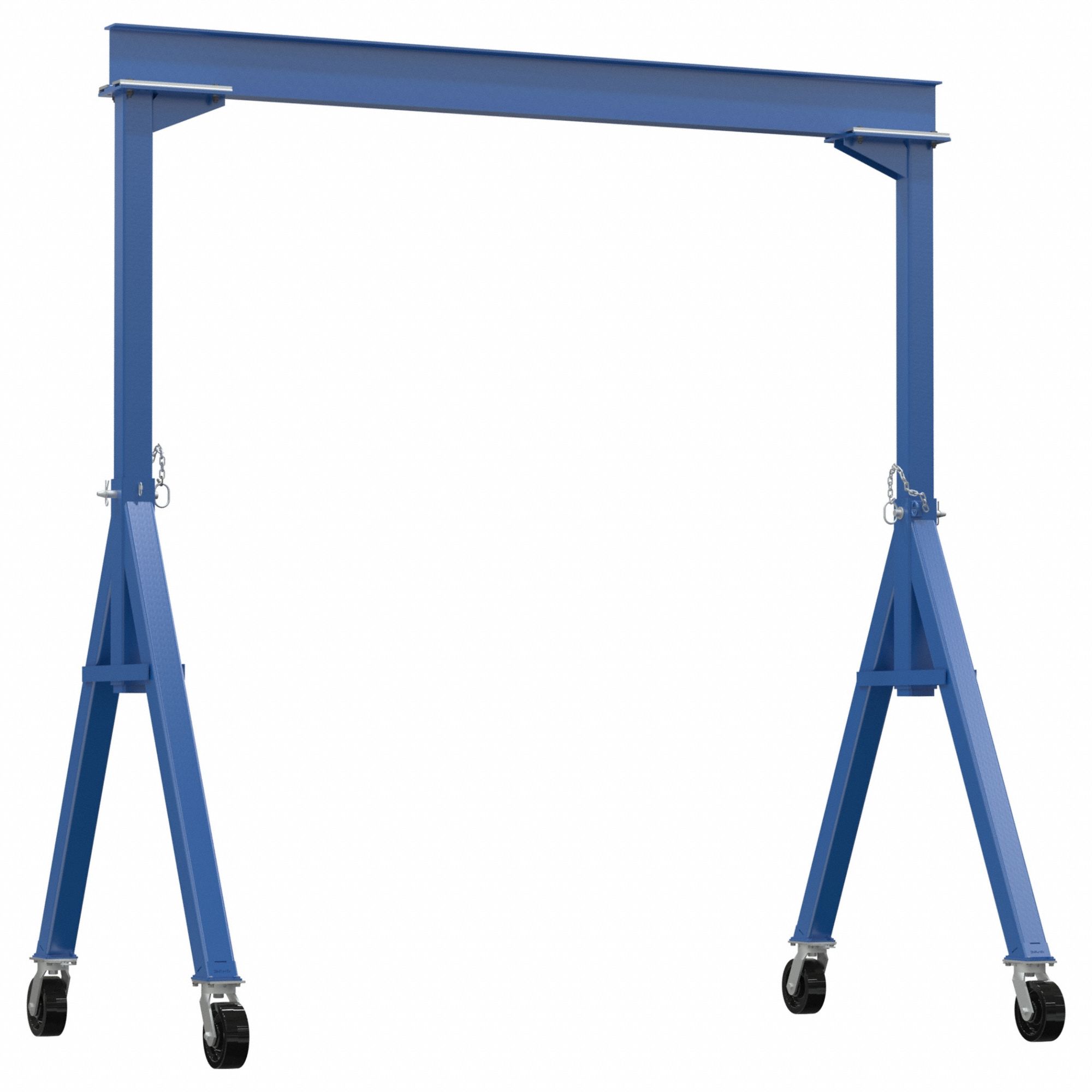 FIXED GANTRY CRANE, FIXED SPAN, FIXED H, 4,000 LB LOAD CAPACITY, STEEL, 10.7 FT