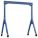 FIXED GANTRY CRANE, FIXED SPAN, FIXED H, 4,000 LB LOAD CAPACITY, STEEL, 10.7 FT