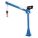 POWER LIFT JIB CRANE, BLUE, 68 IN H, 90-DAY WARRANTY