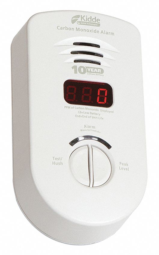 Carbon Monoxide Alarm: Carbon Monoxide, 10 Year Sealed Battery, CO Detector, Electrochemical