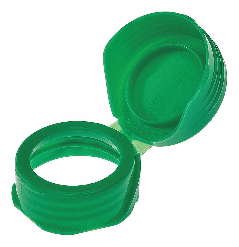 34 mm Dia, Green, Cap - 48TD53|229425 - Grainger