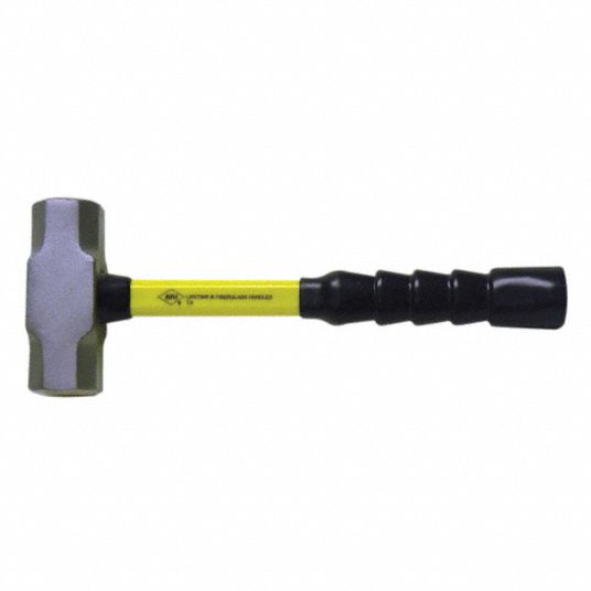 NUPLA Steel Engineering Hammer Fiberglass Handle, 4 lb Head Wt, 1 5/8