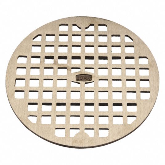 Zurn 46243-1 PN400-5B-STR Flat Round Drain Grate 5 OD Zn